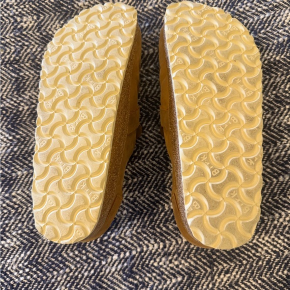 Brown Suede Slip-On Clogs with Buckle - Picture 5 of 9